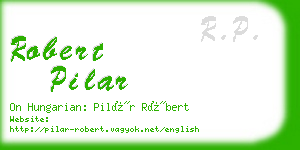 robert pilar business card